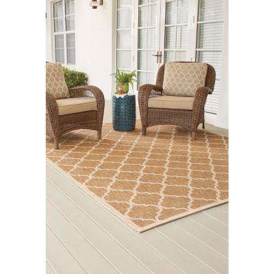 8 X 10 Outdoor Rugs The Home Depot Trellis Tan Natural