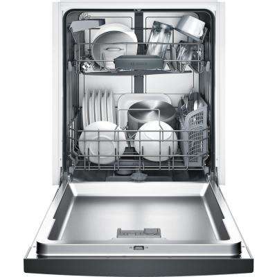 black and silver dishwasher