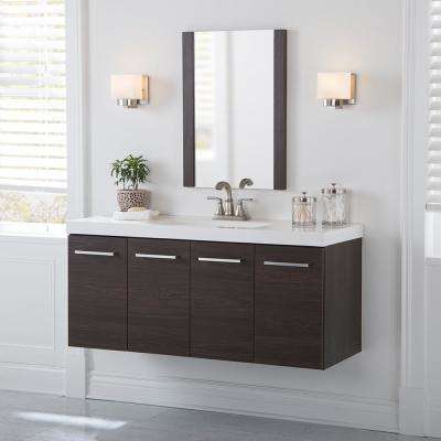 Floating Bathroom Vanities Bath The Home Depot