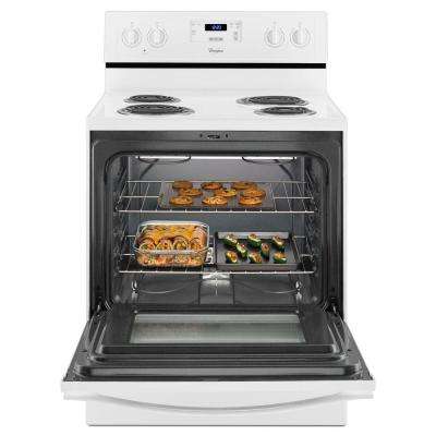 Coil Electric Ranges The Home Depot Freestanding Electric Range Oven In White Counter Depth
