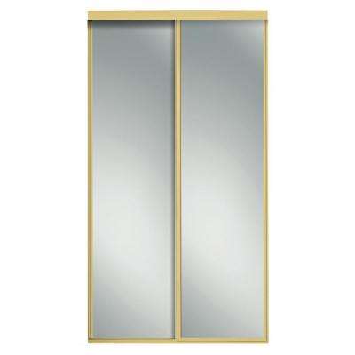 sliding doors door gold interior wardrobe mirrored closet aluminum contractors depot mirror homedepot bright concord con compare height