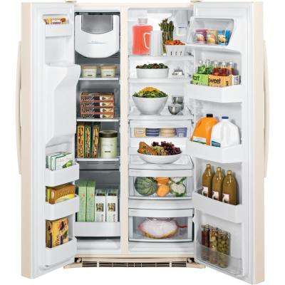 Bisque Refrigerators Liances The Home Depot Side By Refrigerator In Bisque