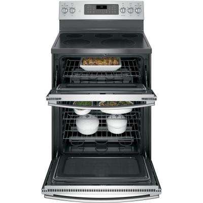 Double Oven Electric Ranges The Home Depot Double Oven Electric Range With Self Cleaning And Convection Lower