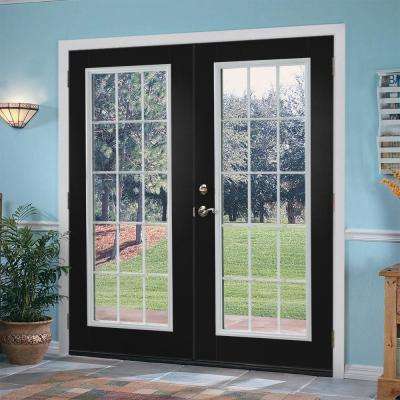 Black - French Patio Door - Patio Doors - Exterior Doors - The Home Depot