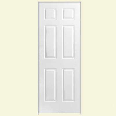 Solidoor Textured 6 Panel Solid Core Primed Composite Single Prehung Interior Door