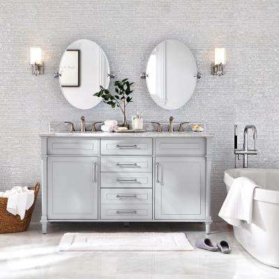 Double Sink Bathroom Vanities Bath The Home Depot
