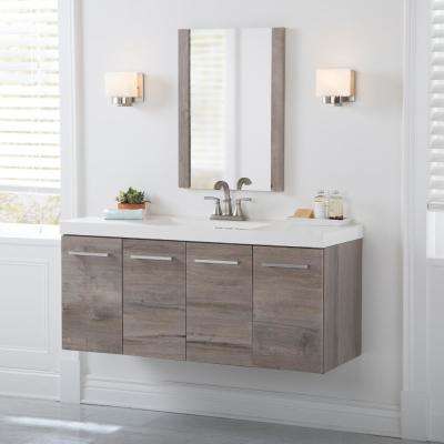 Floating Bathroom Vanities Bath The Home Depot