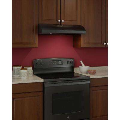 Black Range Hoods Liances The Home Depot Convertible Under Cabinet Range Hood With Light In Black