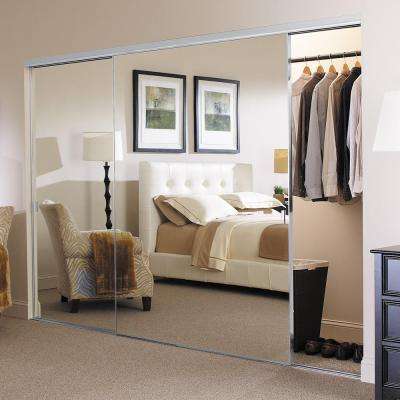 Style Lite Anodized Aluminum Frame 4mm Duraflect Mirror Interior Sliding Door