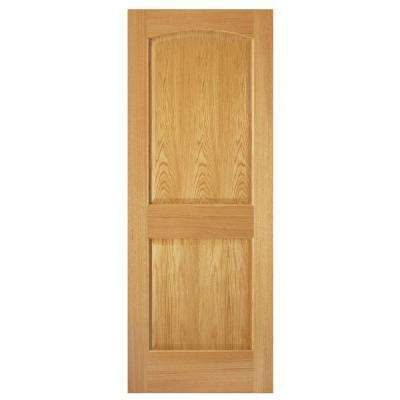 2 Panel Arch Solid Core Oak Interior Door Slab