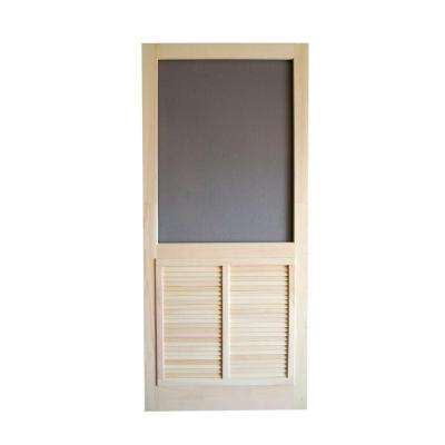 32 X 80 Unfinished Wood Screen Doors Exterior Doors The
