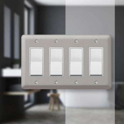 Pewter Light Switch Plates Wall Plates The Home Depot