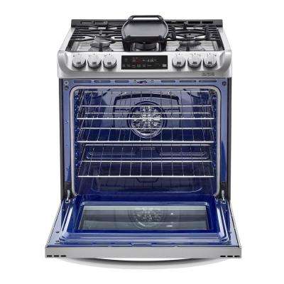 Dual Fuel Ranges The Home Depot Slide In Smart Dual Fuel Electric Range With Probake
