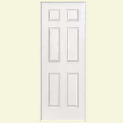 Smooth 6 Panel Hollow Core Primed Composite Single Prehung Interior Door