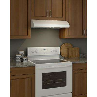 White Under Cabinet Range Hoods The Home Depot Convertible Under Cabinet Range Hood With Light In White