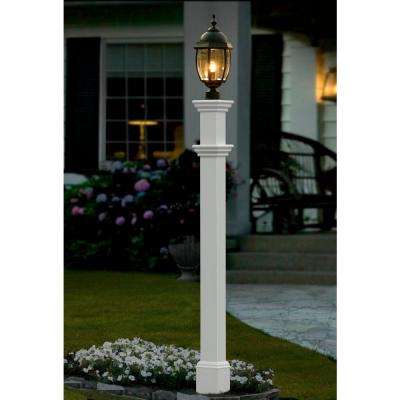 Post Lighting Outdoor The Home Depot 5 In X 72 Vinyl Portsmouth Lamp Post