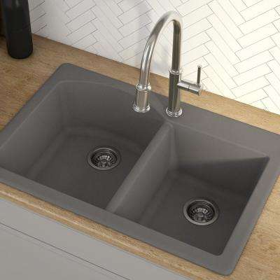 Gray Undermount Kitchen Sinks Kitchen Sinks The Home Depot