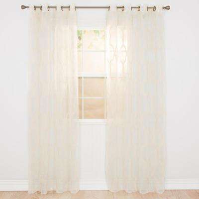 Geometric Green Polyester Curtains Drapes Window