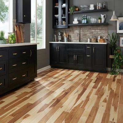 Hickory Solid Hardwood Flooring The Home Depot Wide X Random Length Hickory Natural 3 4 In Thick 5
