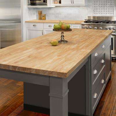 Unfinished Butchers Block Countertops Countertops The Home Depot