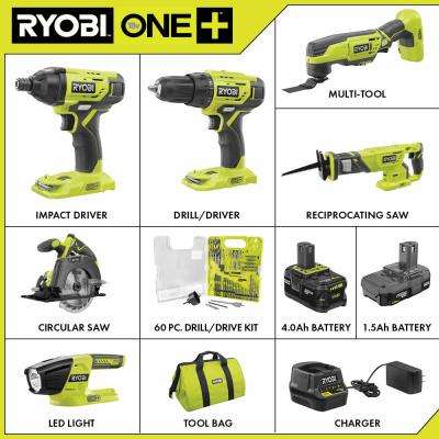 Ryobi 6 Tool Combo Kit Clearance, 59 