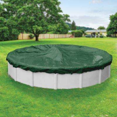 9 09 Winter Pool Covers The Home Depot Supreme Round Green Solid Above Ground Winter Pool Cover