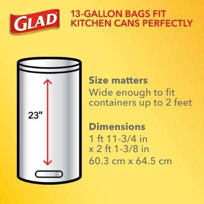 Glad OdorShield 13 Gallon Trash Bags with Febreze scent 140 count