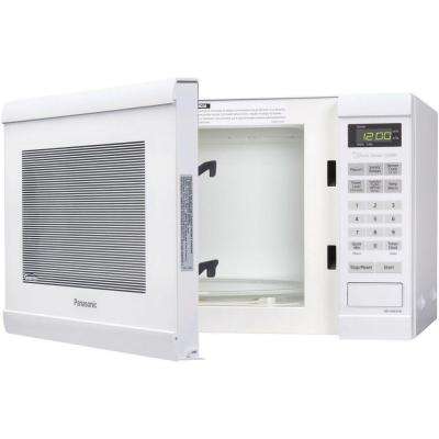 Panasonic Countertop Microwaves The Home Depot Family Size 1 2 Cu Ft 1200 Watt Countertop Microwave In White