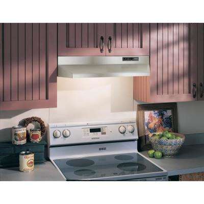 Broan Under Cabinet Range Hoods The Home Depot Under Cabinet Range Hood With Light In Stainless Steel