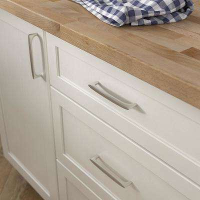 Euro Bridge Style 5-1//32/" Centers Chrome Black Cabinet Pull Handle 6-5//16/"