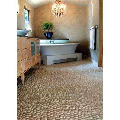 Pebble Tile Natural Stone The Home Depot