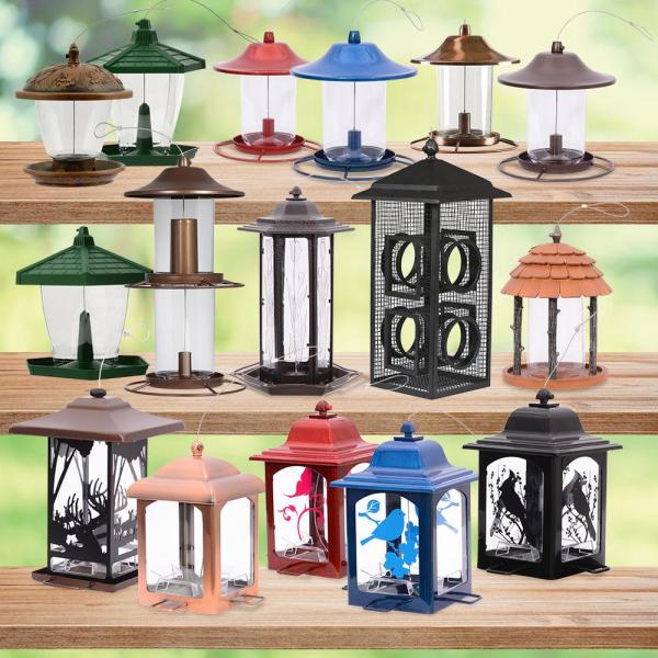 Perky Pet Sure Lock Lid Hanging Bird Feeders The Home Depot