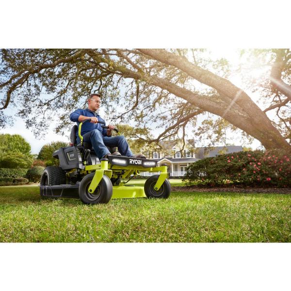 ryobi electric riding lawn mower collection - outdoors