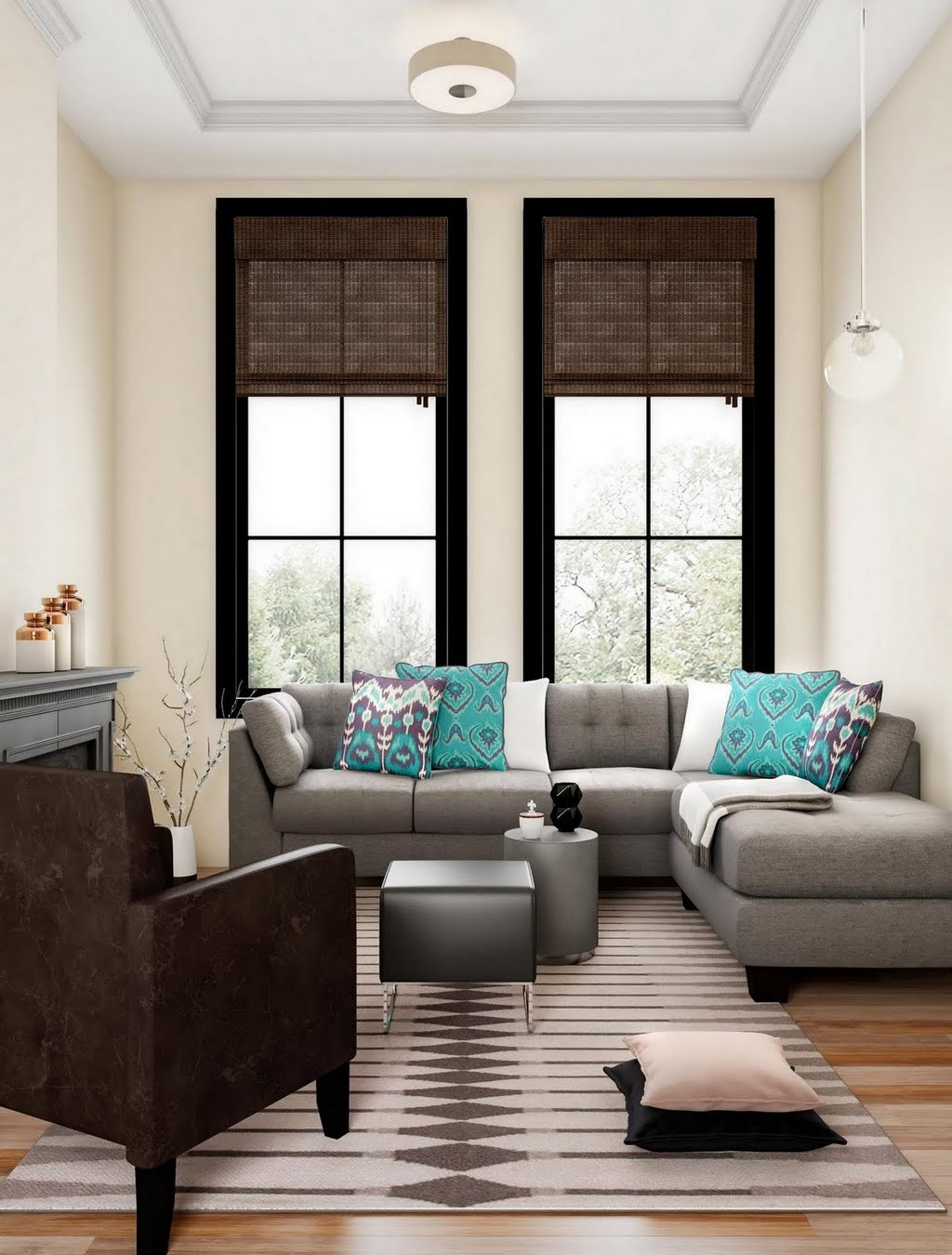 Georgian Living Room With Turquoise Accents The Home Georgian Living Room With Turquoise Accents The Home Depot