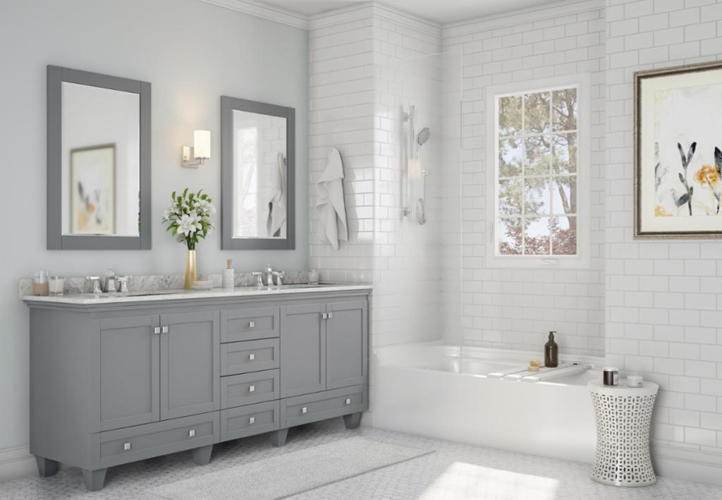 Cool Classic Bathroom – Bathroom – The Home Depot