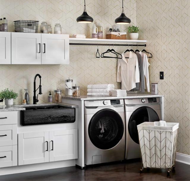 Explore Farmhouse Laundry Room Styles, Country Style Cabinets For Laundry Room