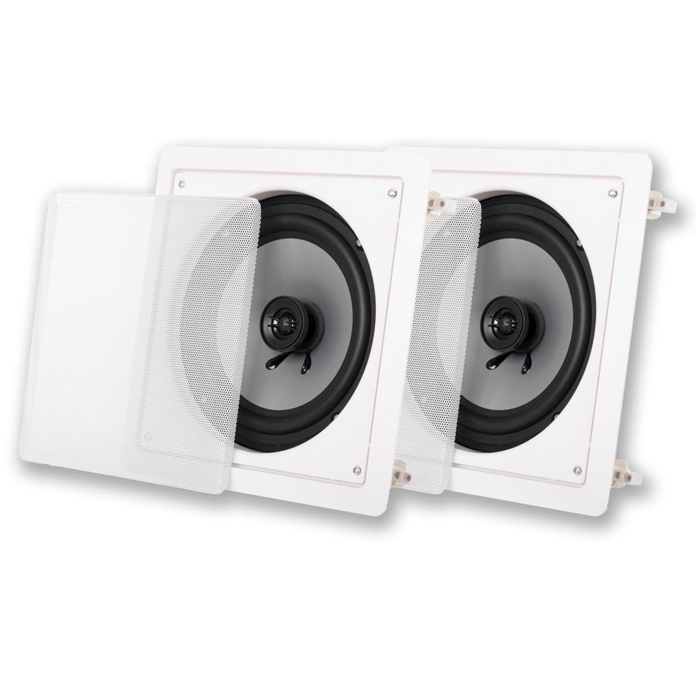 Acoustic Audio by Goldwood In-Wall / Ceiling 8 in. Speaker Pair Home Theater Speakers-CSi82S 