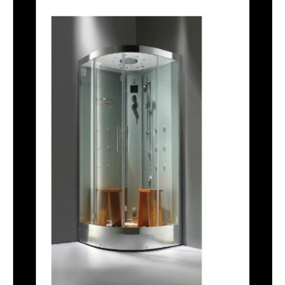 Athena 47 In X 89 2 Person Luxury Corner Steam Cabin With Vitamin Shower