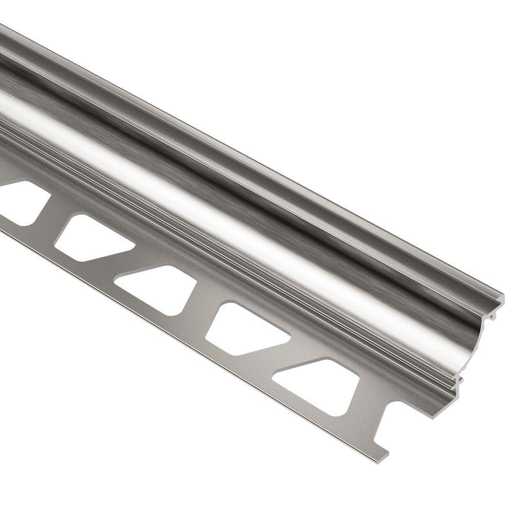Schluter DilexAHK Brushed Nickel Anodized Aluminum 3/8 in. x 8 ft. 21