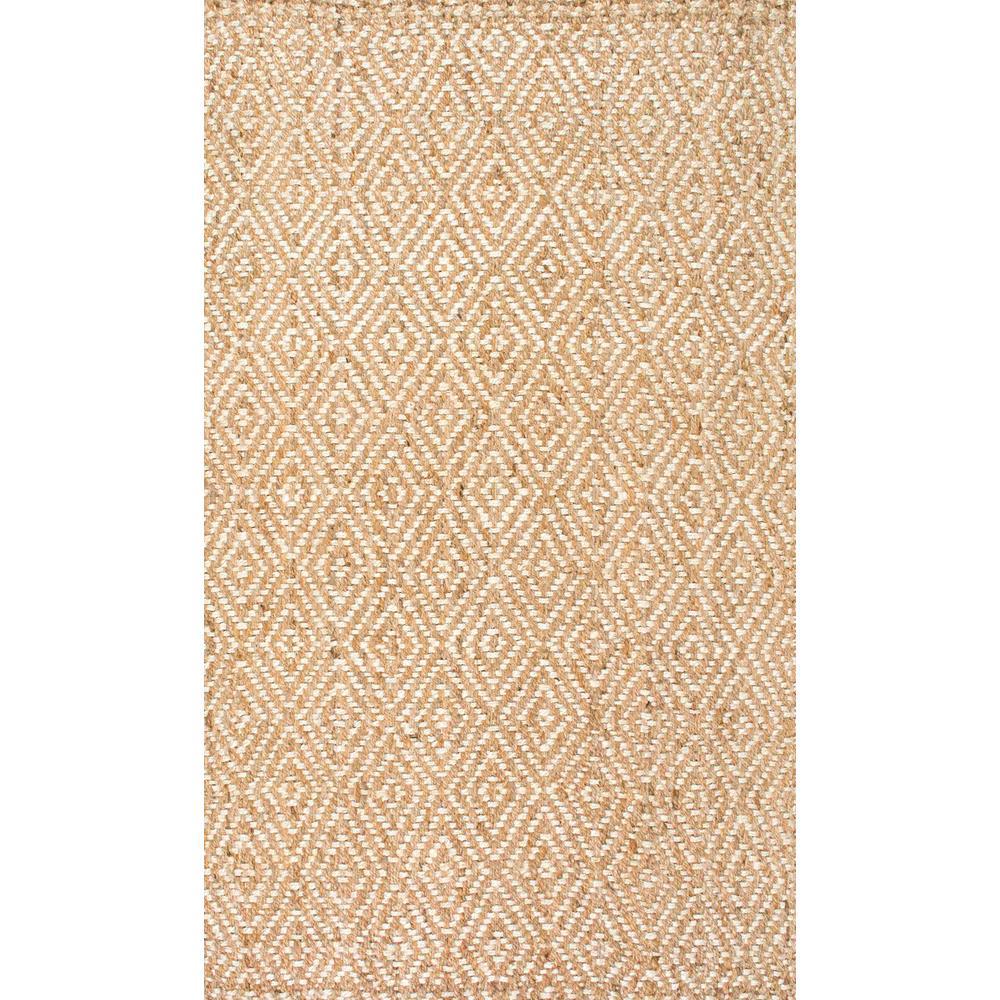 Nuloom Alanna Diamond Jute Natural 9 Ft 6 In X 13 Area Rug