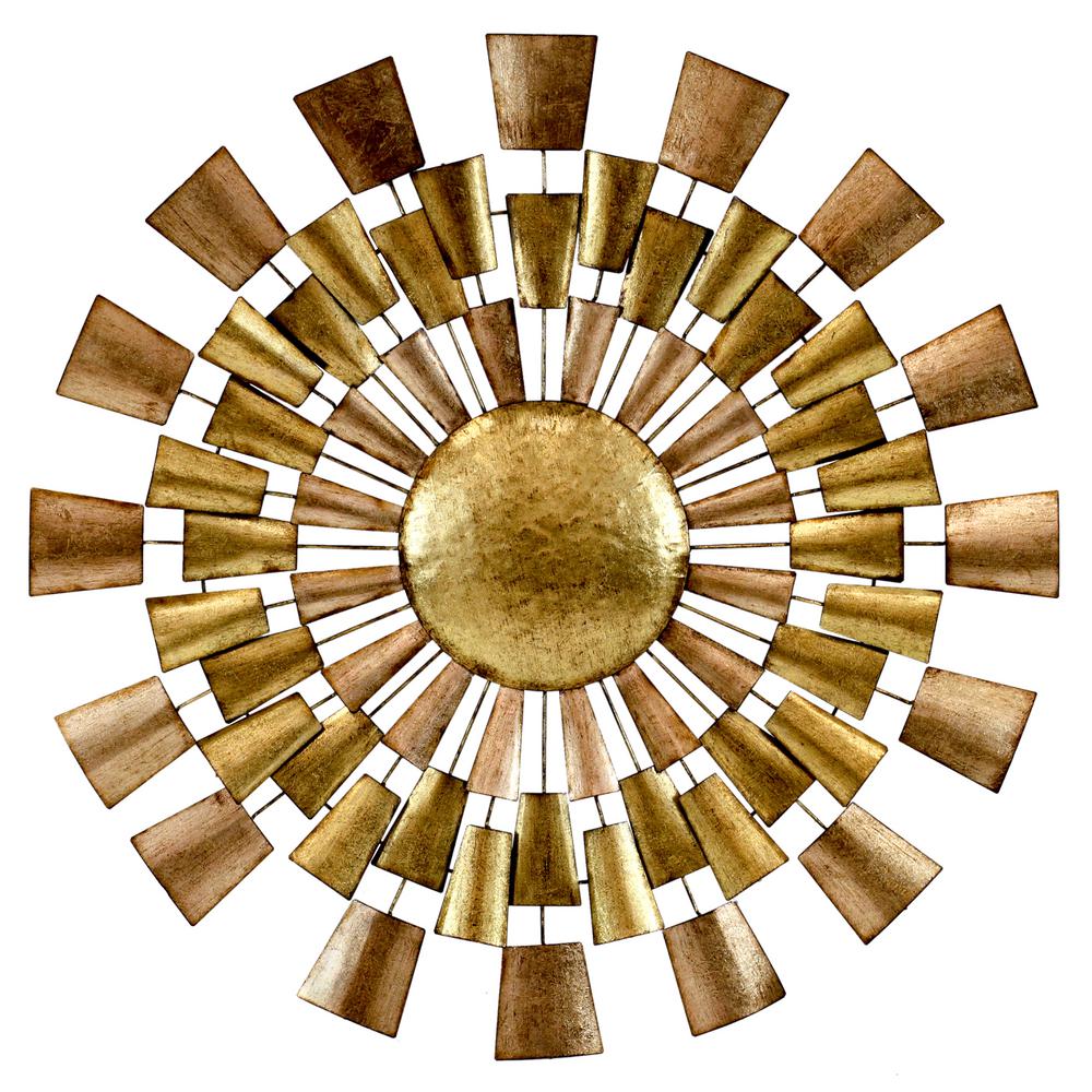 Norah Copper And Gold Metal Wall Decor 5094 The Home Depot Undefined Norah Copper And Gold Metal Wall Decor