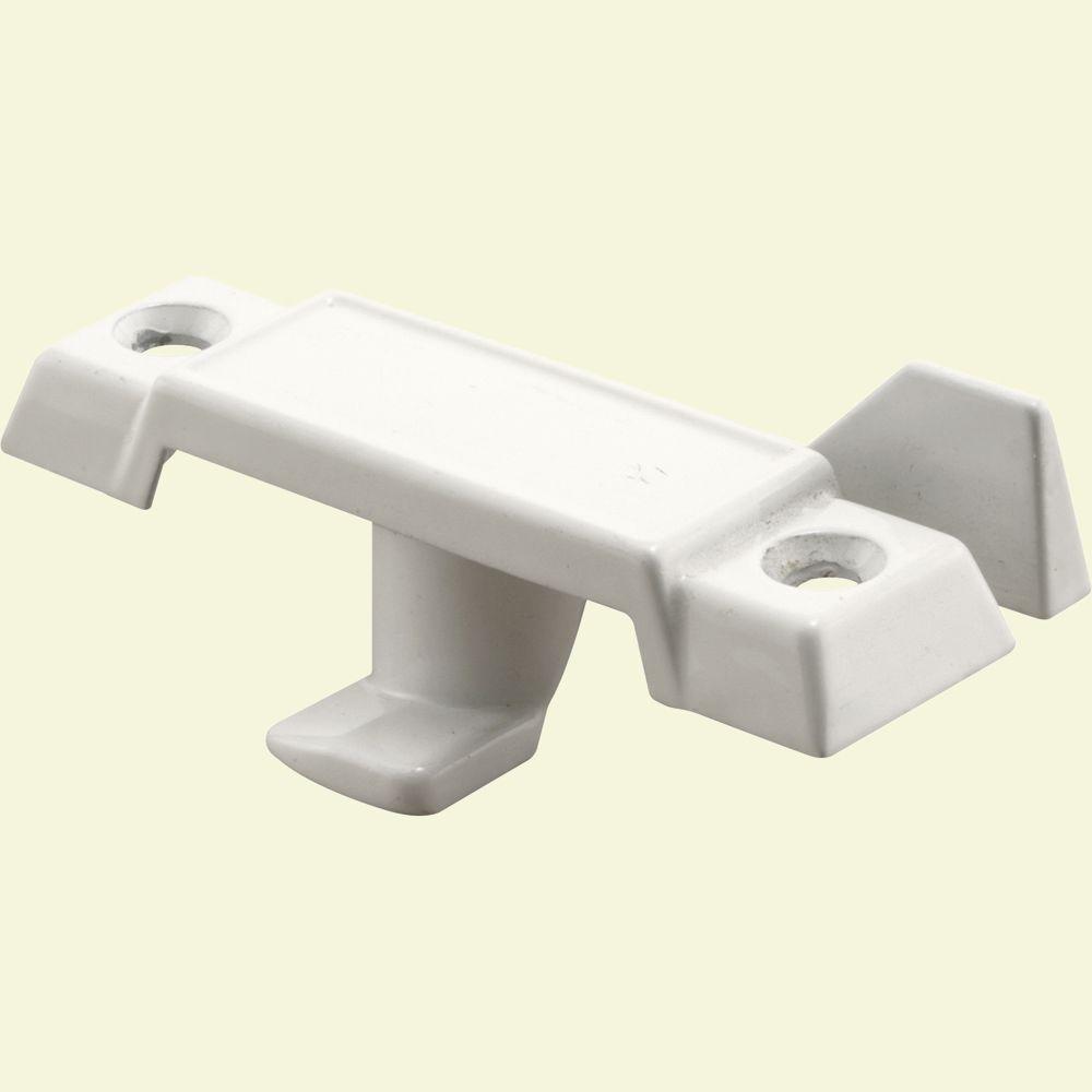PrimeLine 7/8 in. White Drop Cam Standard Tongue Window Sash LockF
