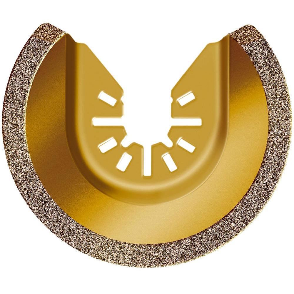 RW8946 Rockwell Sonicrafter 3-1//8/" Universal Carbide Grit Semicircle Blade
