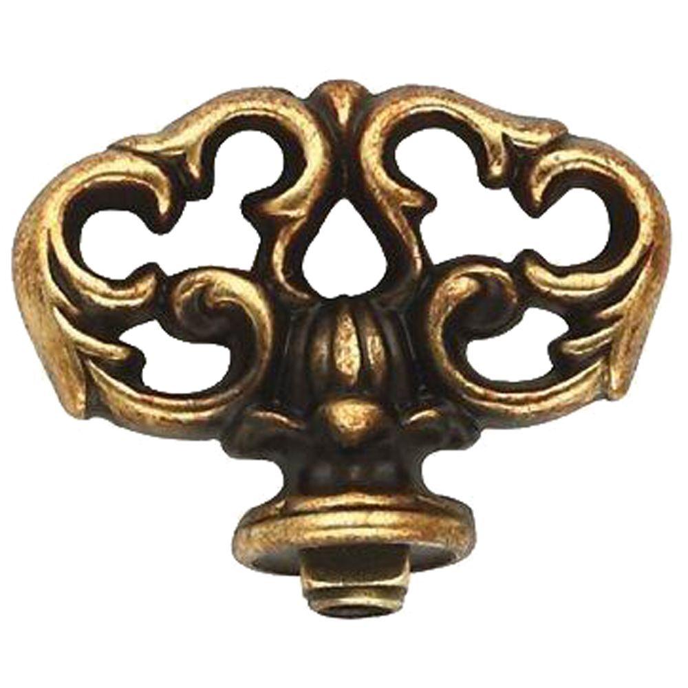 Hickory Hardware 11/2 in. x 11/16 in. Brown Windsor Antique Furniture