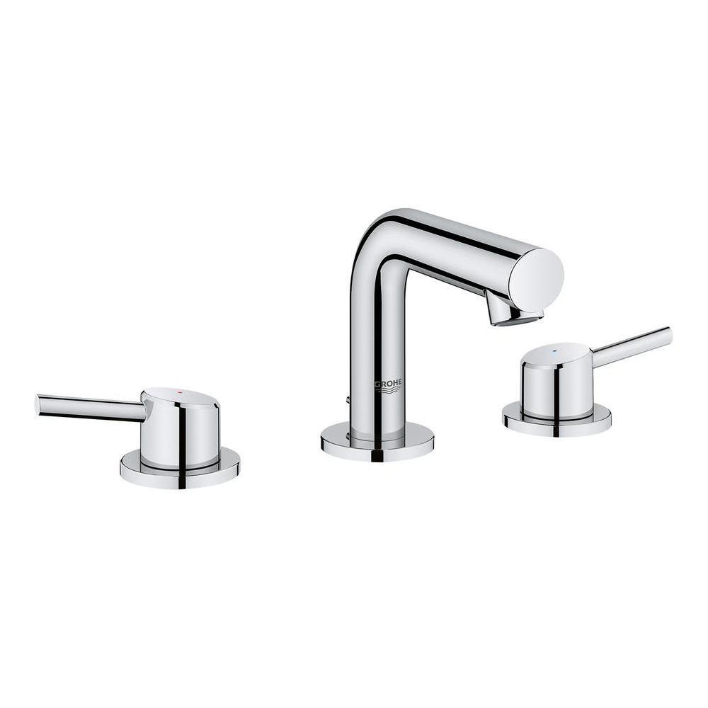 Reviews For Grohe Concetto 8 In Widespread 2 Handle Mid Arc Bathroom Faucet In Starlight Chrome 20572001 The Home Depot