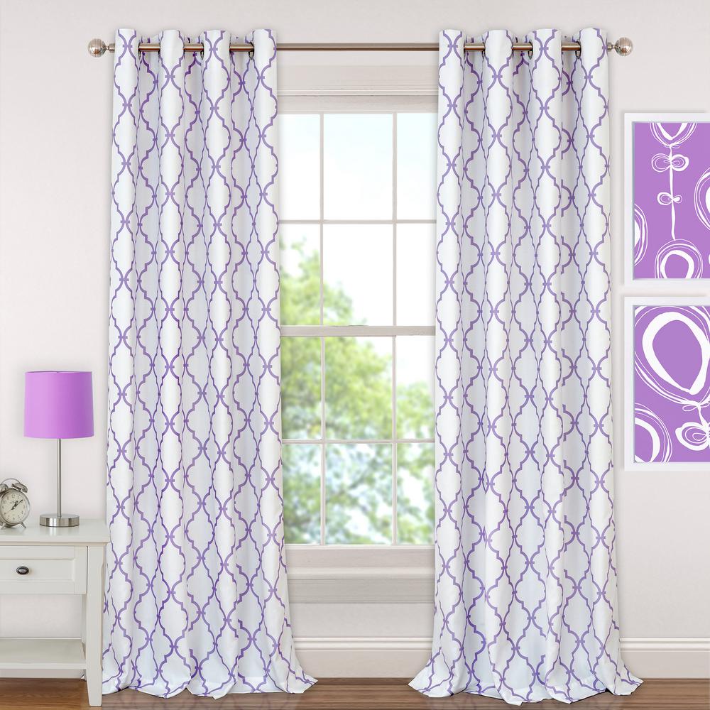 Purple Blackout Curtains Curtains Drapes The Home Depot
