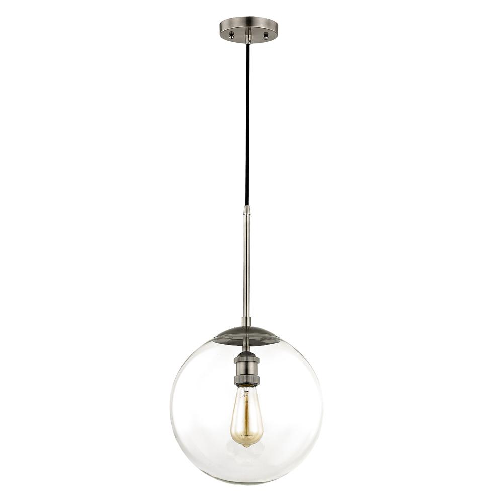 Fifth And Main Lighting Asheville 1 Light Historic Nickel Globe Asheville 1 Light Historic Nickel Globe
