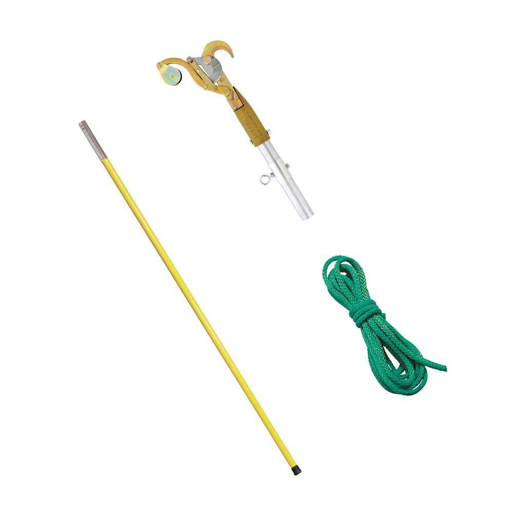 Notch Pruner with 1 ft. - 8 ft. Yellow Fiberglass Poles by Notch