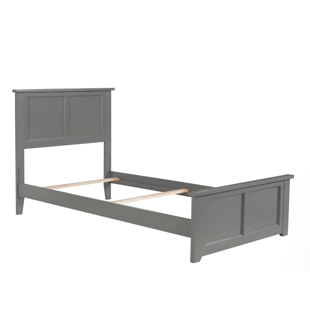 Atlantic Furniture Madison Twin Traditional Bed With Matching Foot Atlantic Furniture Madison Twin Traditional Bed With Matching Foot Board In Grey