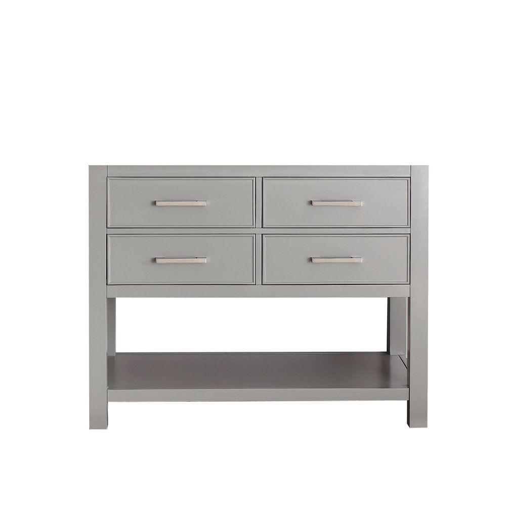 Avanity Brooks 42 In Vanity Cabinet Only In Chilled Gray Brooks